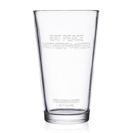 PEACEMAKER Eat Peace Motherf*#kers Engraved Pint Glass