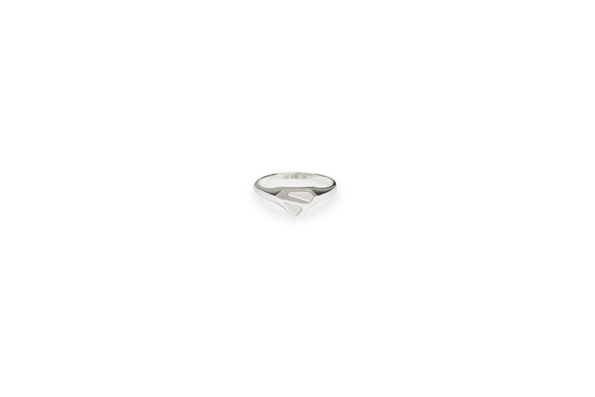 SUPERMAN (2025 Movie) S-Shield Sterling Silver Ring Silver