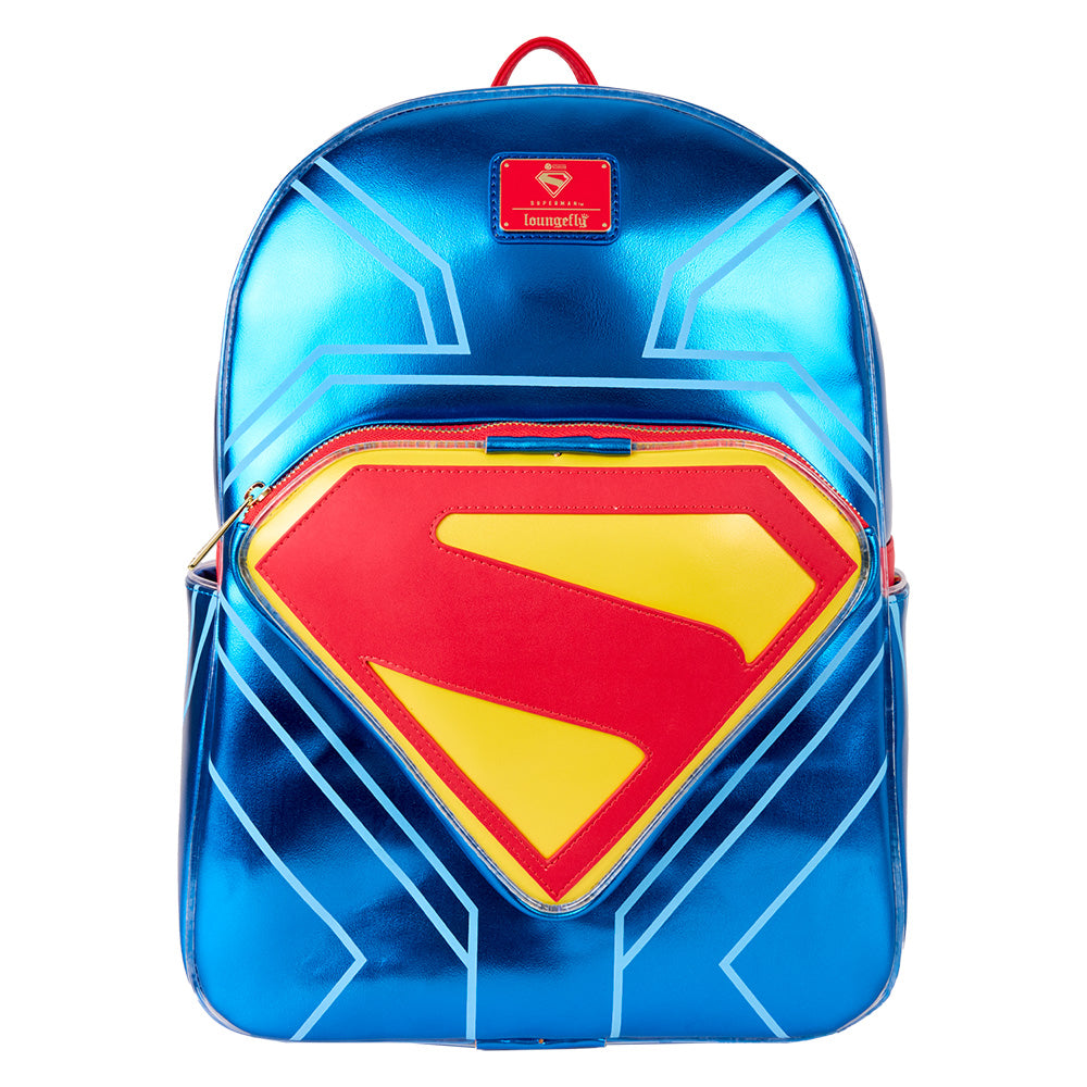 SUPERMAN (2025 Movie) Loungefly Light Up Glow Full-Size Backpack