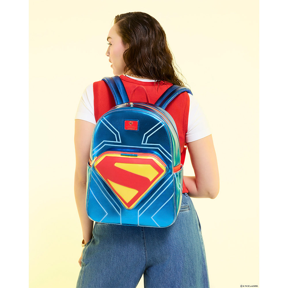 SUPERMAN (2025 Movie) Loungefly Light Up Glow Full-Size Backpack