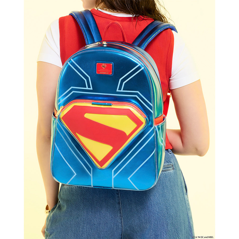 SUPERMAN (2025 Movie) Loungefly Light Up Glow Full-Size Backpack