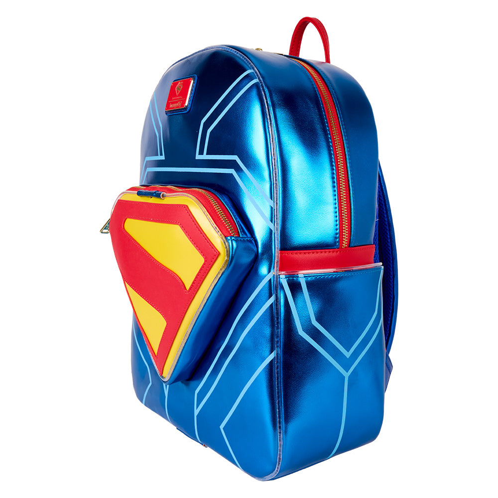 SUPERMAN (2025 Movie) Loungefly Light Up Glow Full-Size Backpack