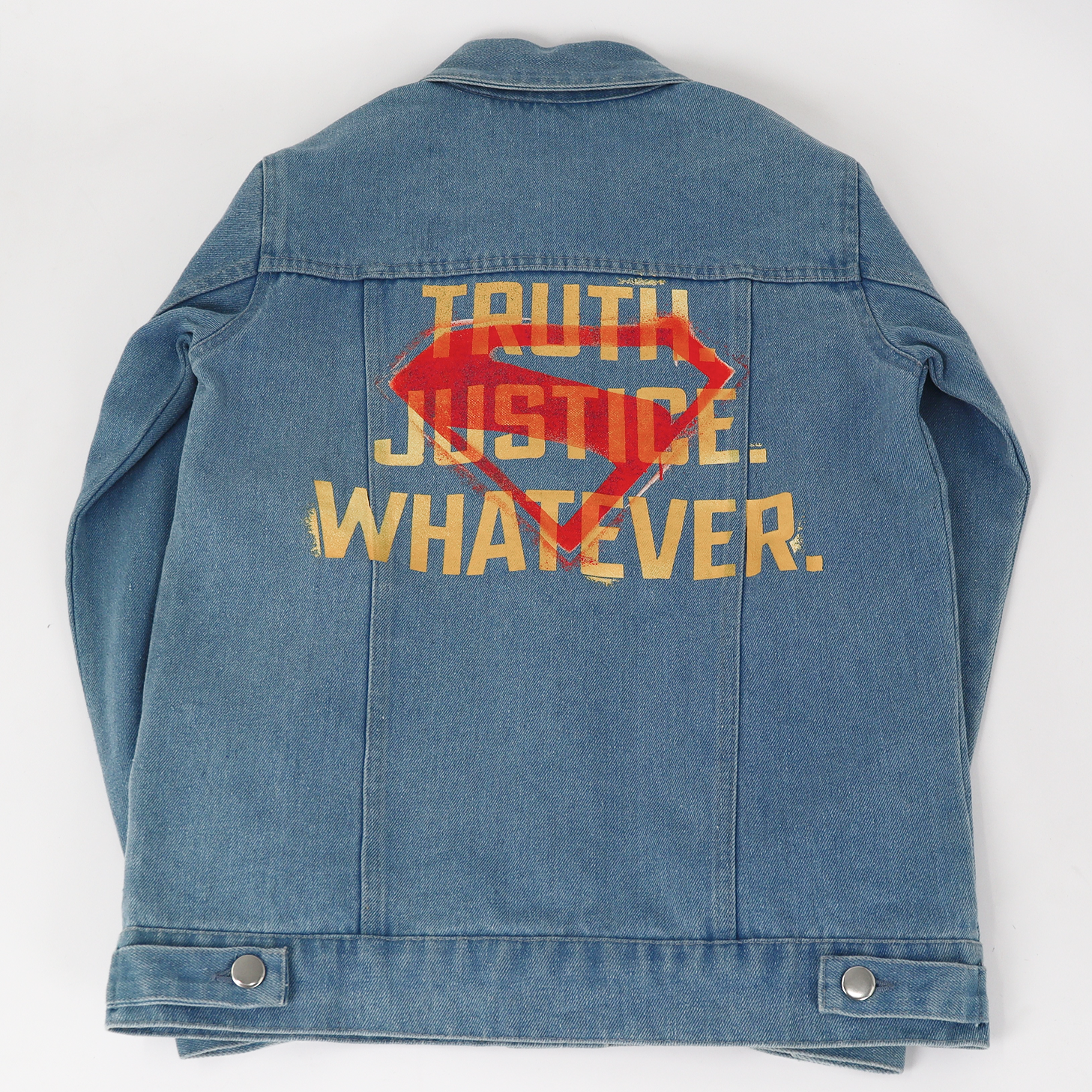 SUPERGIRL (2026 Movie) Truth Justice Whatever Denim Jacket