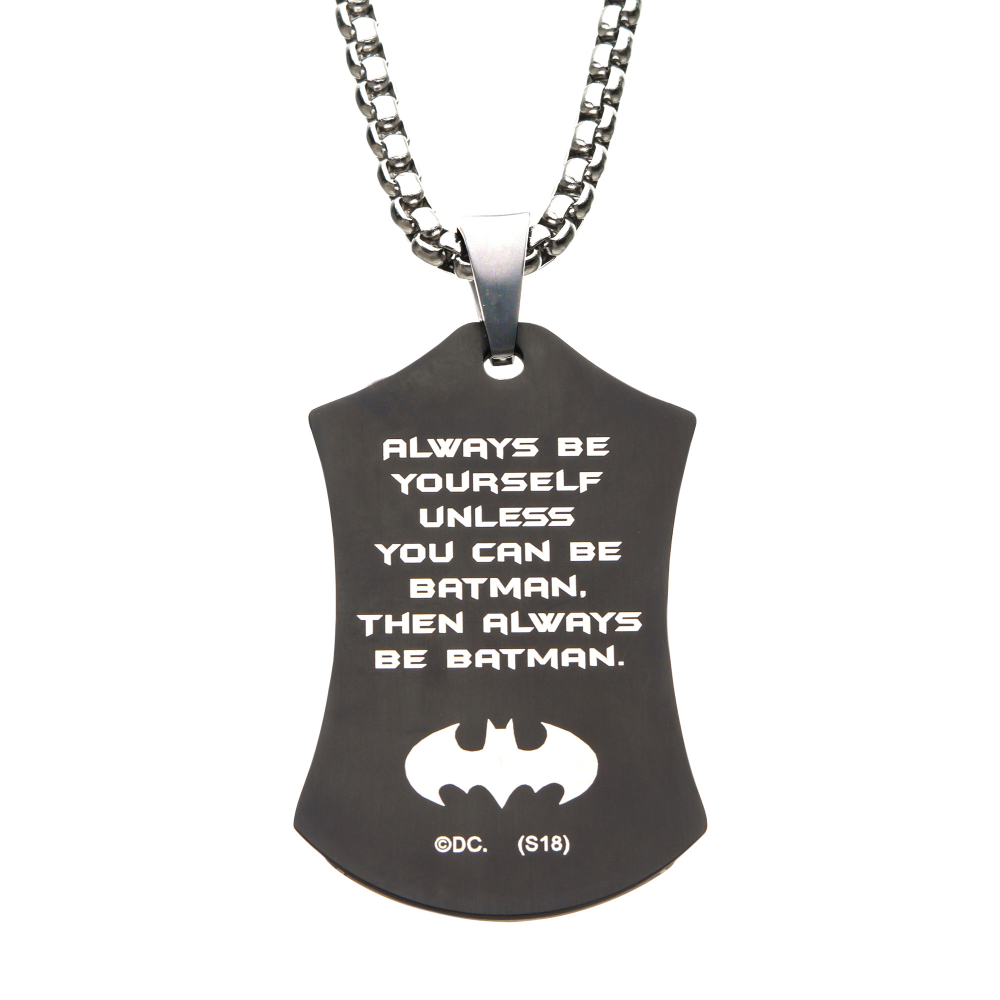 BATMAN Dog Tag Pendant Necklace