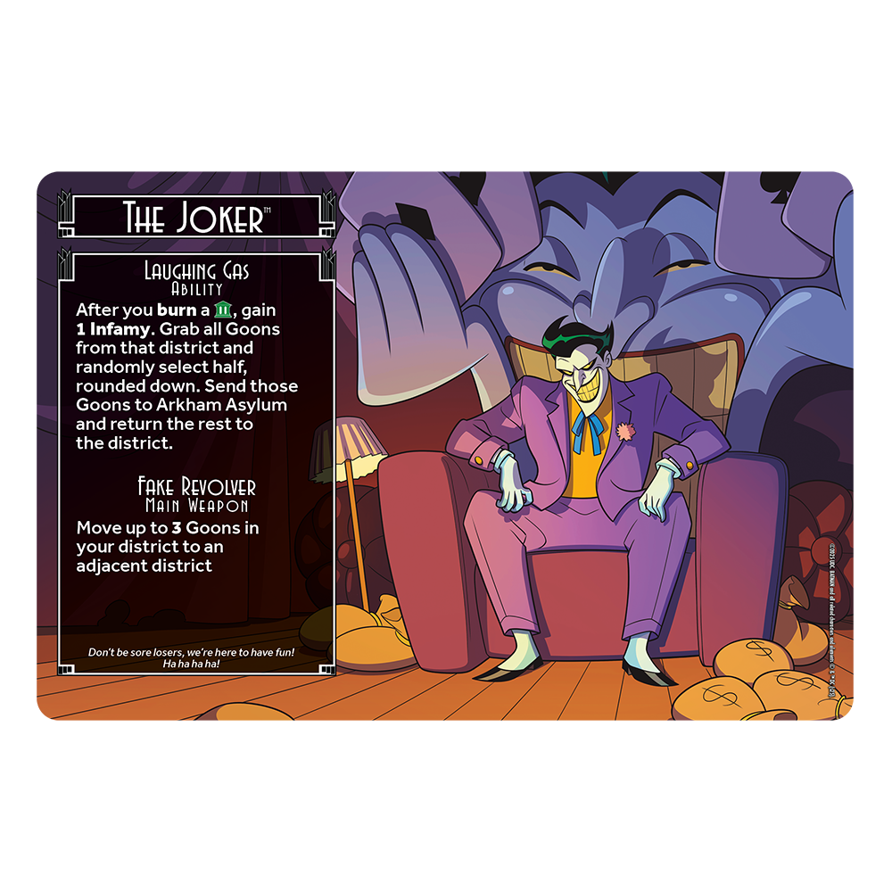 BATMAN: THE ANIMATED SERIES Enemies of Gotham City Board Game