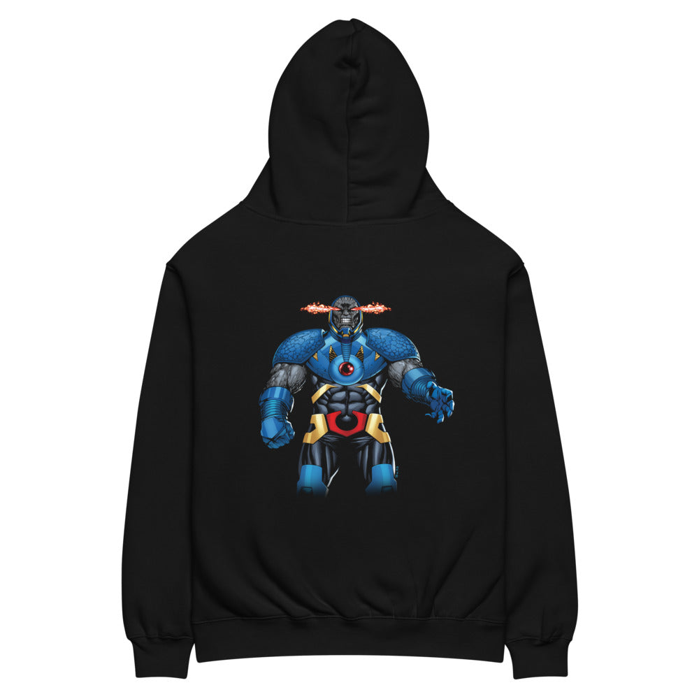 DARKSEID Embroidered Oversized Hoodie "Dark Lord"  Black