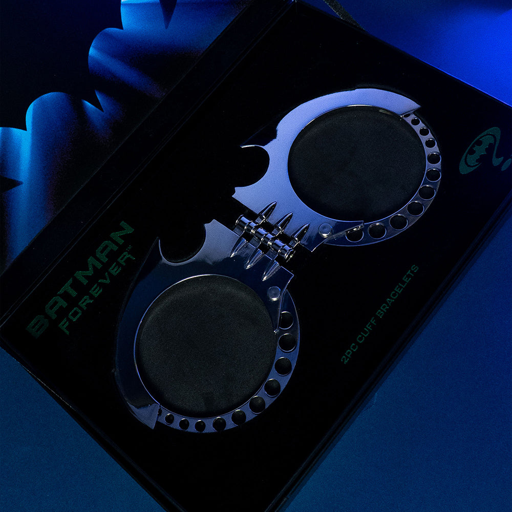 BATMAN FOREVER Bat Cuffs Bracelet Replica Collector's Box Set