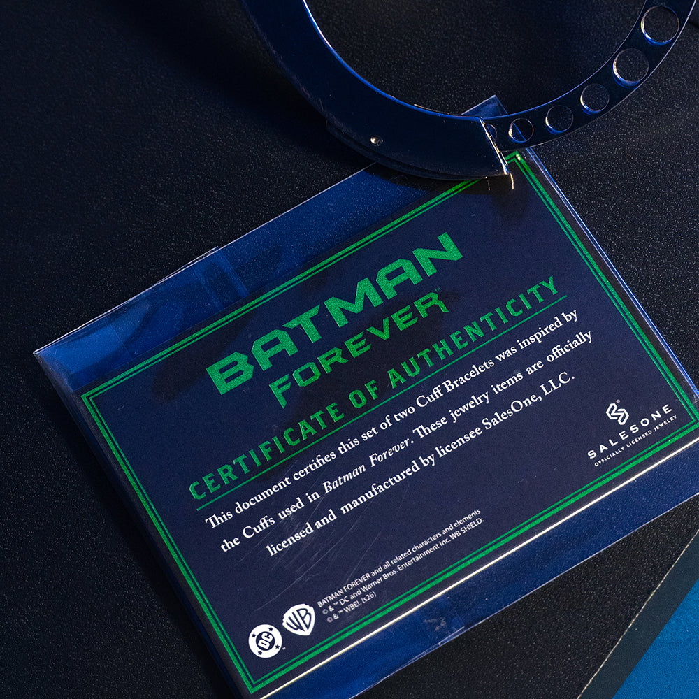 BATMAN FOREVER Bat Cuffs Bracelet Replica Collector's Box Set