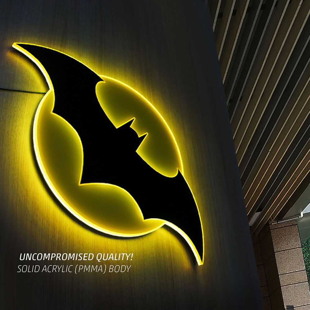 Batman LED Logo Brandlite Wall Light - Large-8