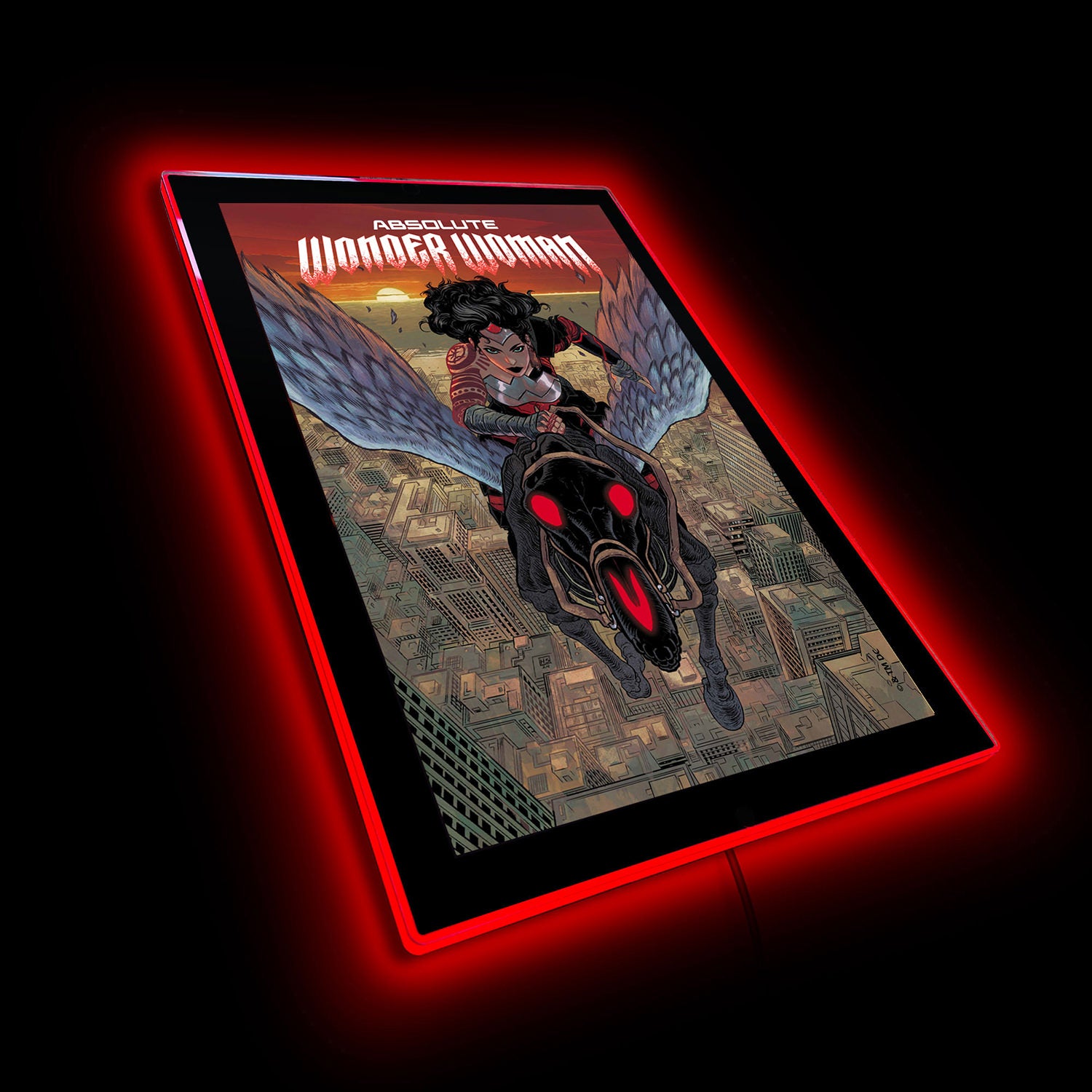 Absolute Wonder Woman Large LED Poster Wall Light-3