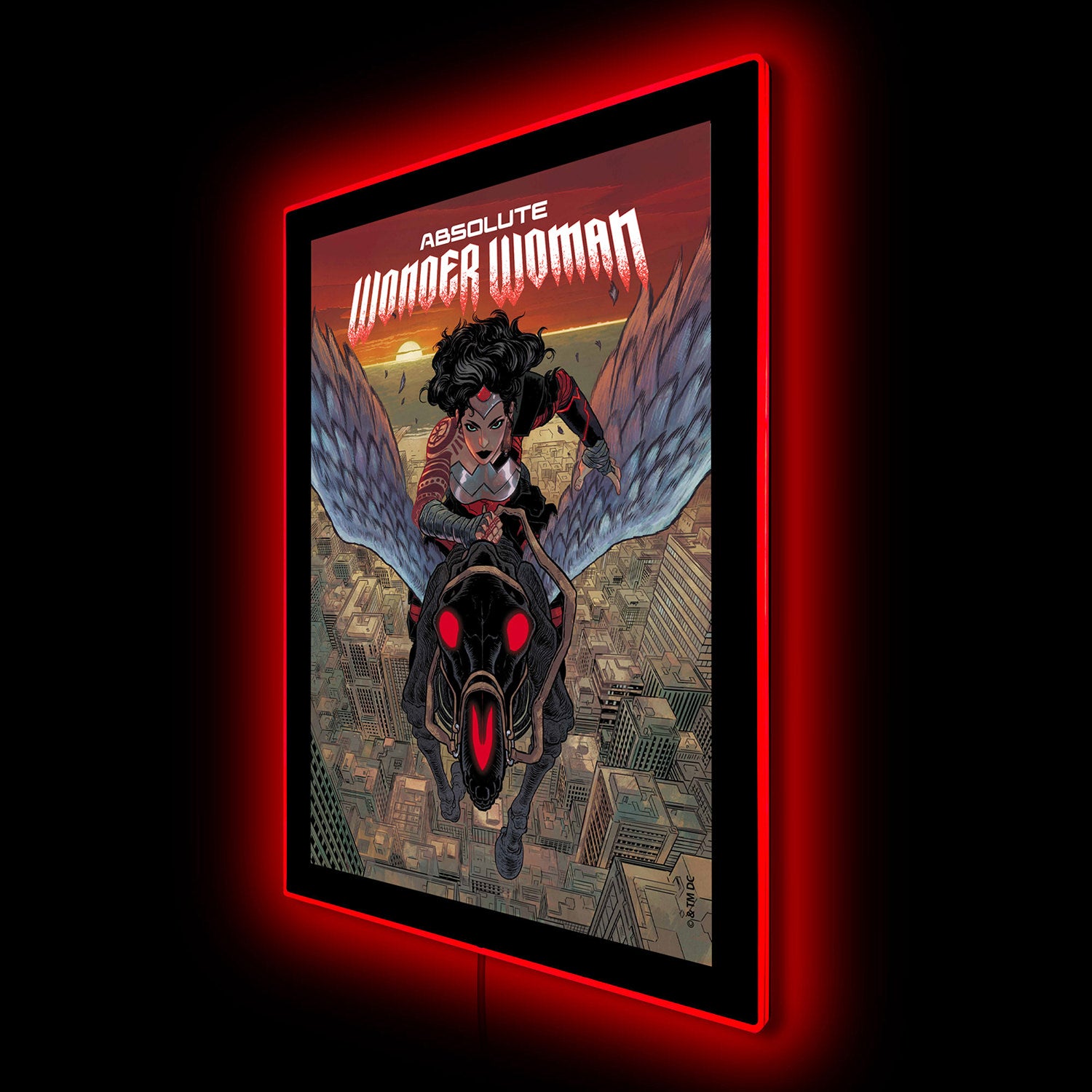 Absolute Wonder Woman Large LED Poster Wall Light-4