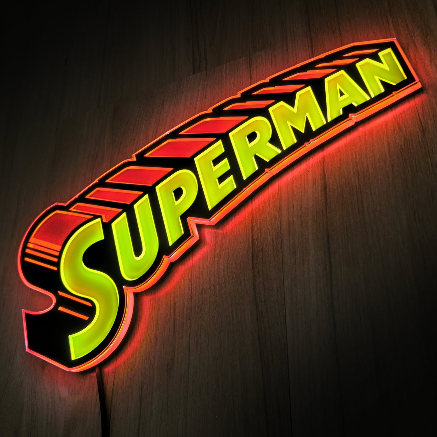 Superman Vintage  LED Brandlite Logo Light-6