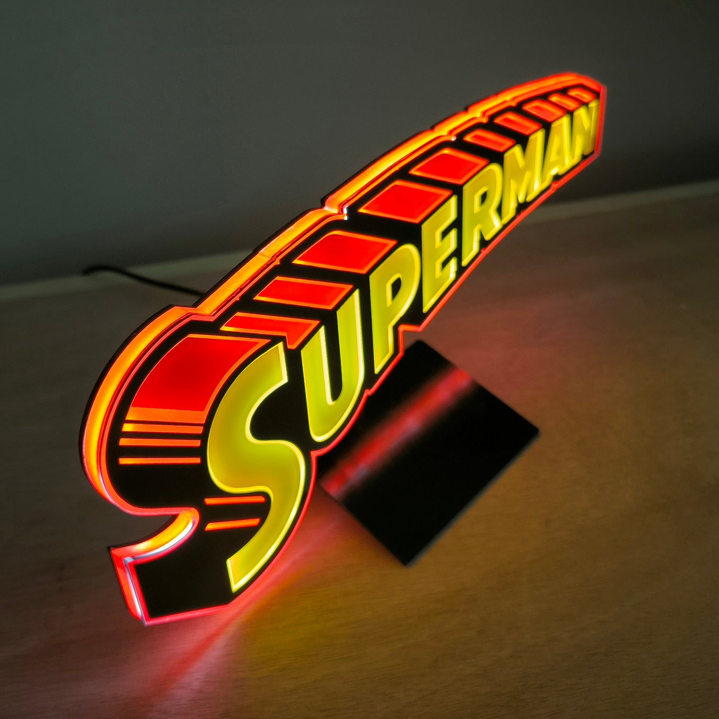 Superman Vintage  LED Brandlite Logo Light-4