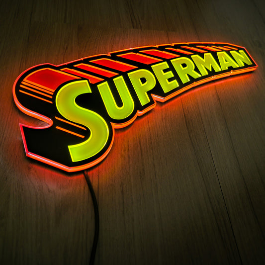 Superman Vintage  LED Brandlite Logo Light-2