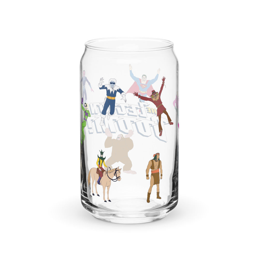 SUPER FRIENDS The Legion of Doom 16 oz. Can-Shaped Glass