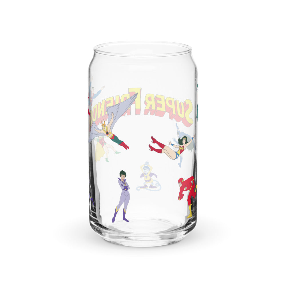 SUPER FRIENDS 16 oz. Can-Shaped Glass