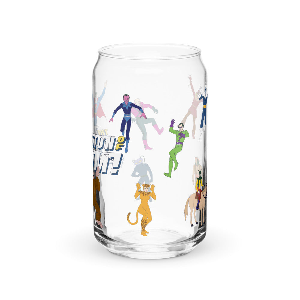 SUPER FRIENDS The Legion of Doom 16 oz. Can-Shaped Glass