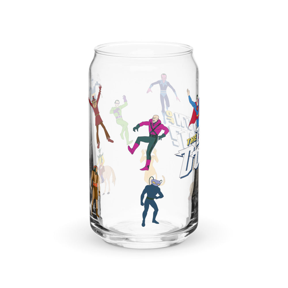 SUPER FRIENDS The Legion of Doom 16 oz. Can-Shaped Glass