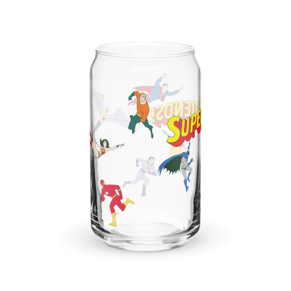 SUPER FRIENDS 16 oz. Can-Shaped Glass