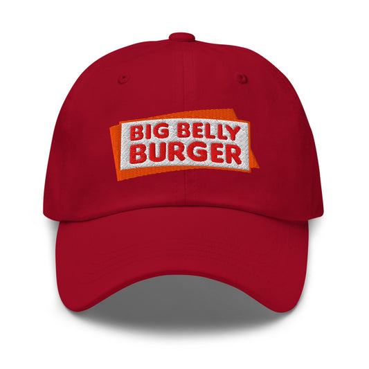 SUPERMAN Movie Big Belly Burger Dad Hat Cranberry