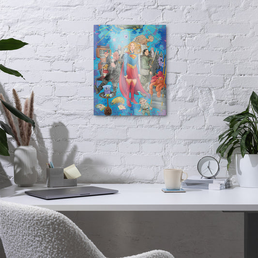 SUPERGIRL (2026 Movie) Metal Print Across the Galaxy