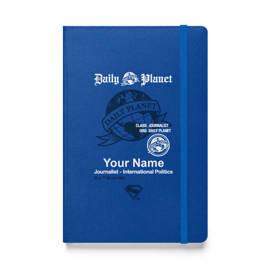 SUPERMAN (2025 Movie) Daily Planet Personalized Hardcover Bound Notebook Blue