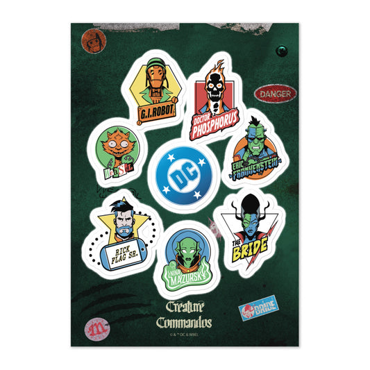 CREATURE COMMANDOS Sticker Sheet