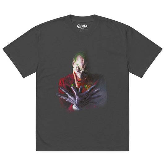THE JOKER Oversized Faded T-Shirt "Psychopath" Faded Black