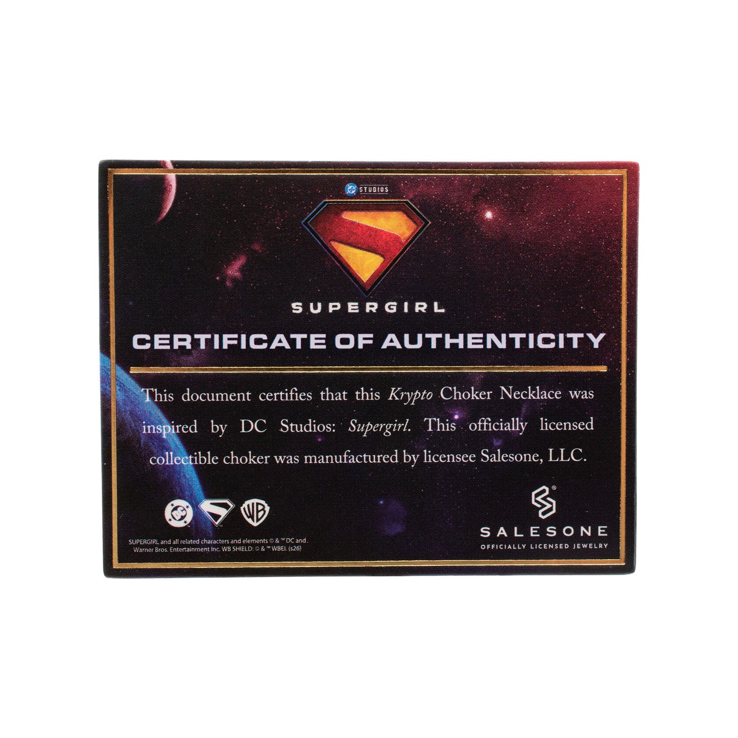 SUPERGIRL (2026 Movie) Krypto Replica Collectible Choker