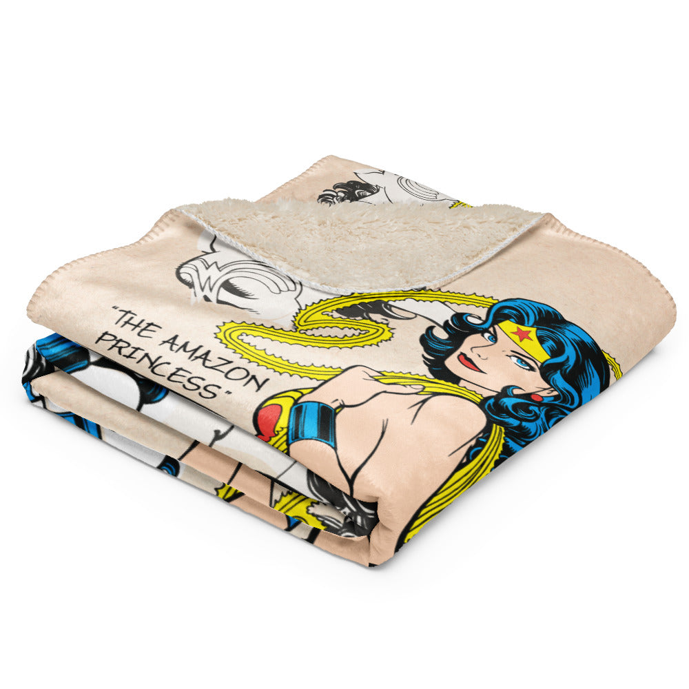 WONDER WOMAN The Amazon Princess Sherpa Blanket