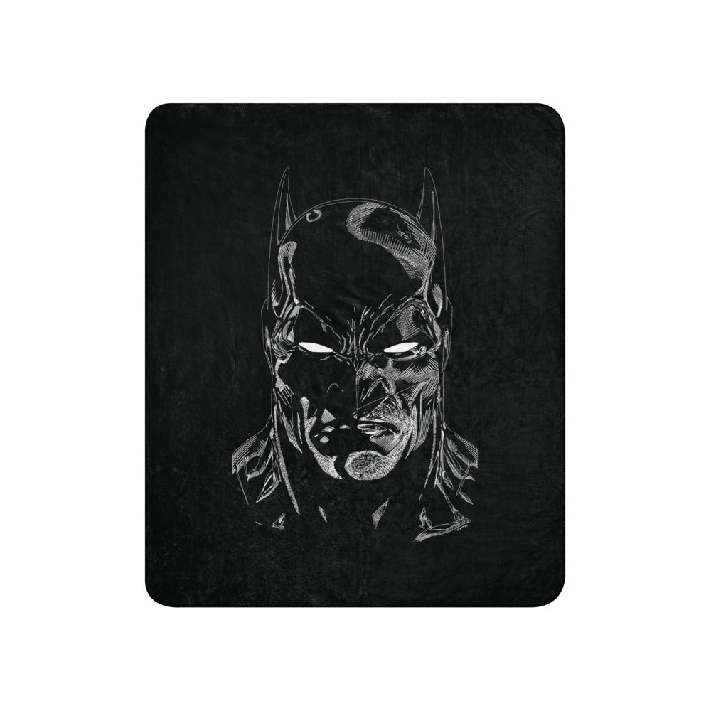 BATMAN Monochrome Knight Sherpa Blanket