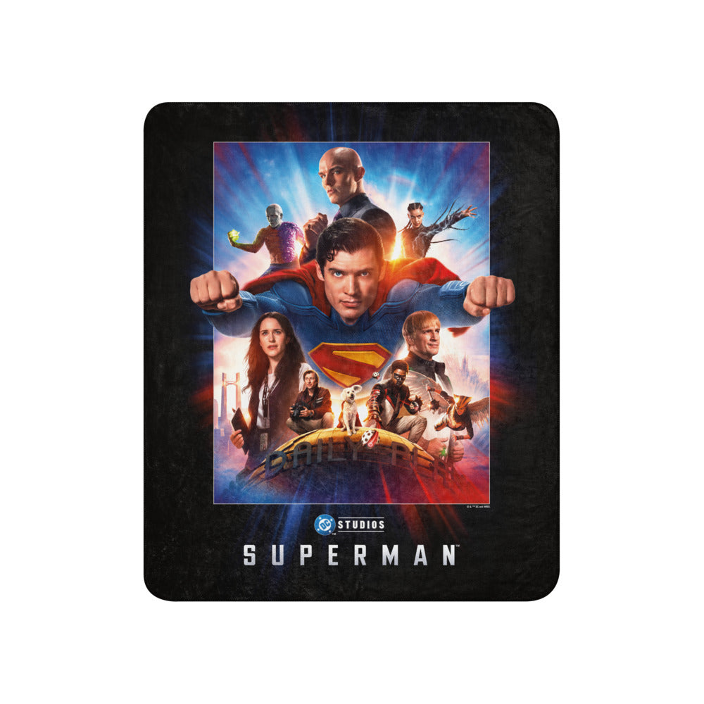 SUPERMAN 2025 Sherpa Blanket Ensemble