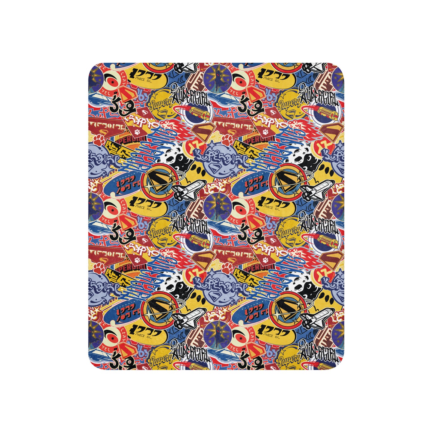 SUPERGIRL (2026 Movie) Sherpa Blanket Sticker Bomb