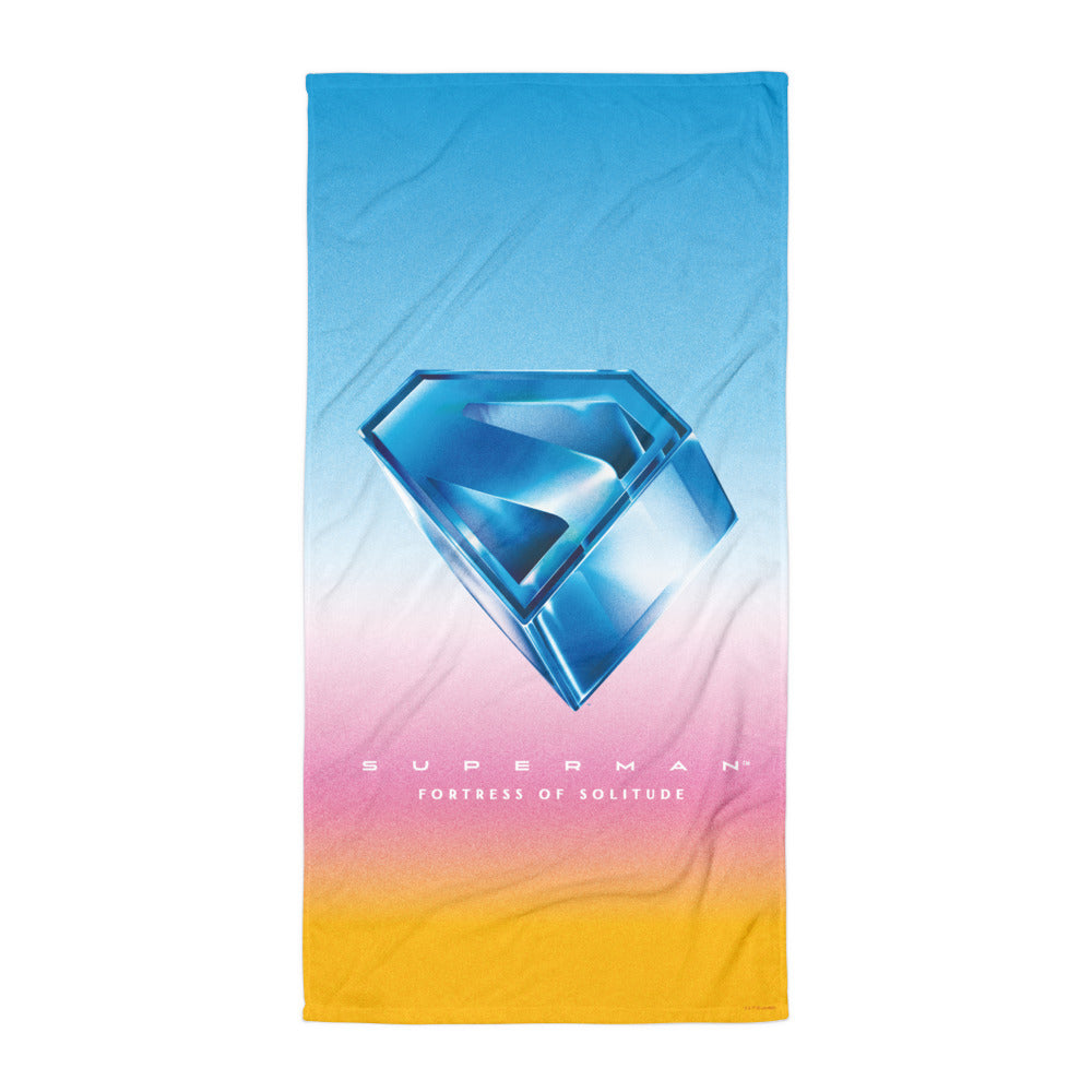 SUPERMAN (2025 Movie) Stylized S-Shield Beach Towel