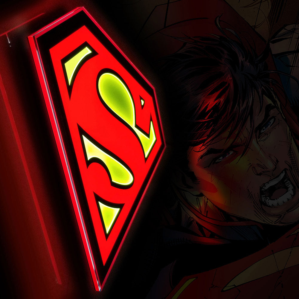 Superman LED Logo Brandlite Wall Light - Large-10