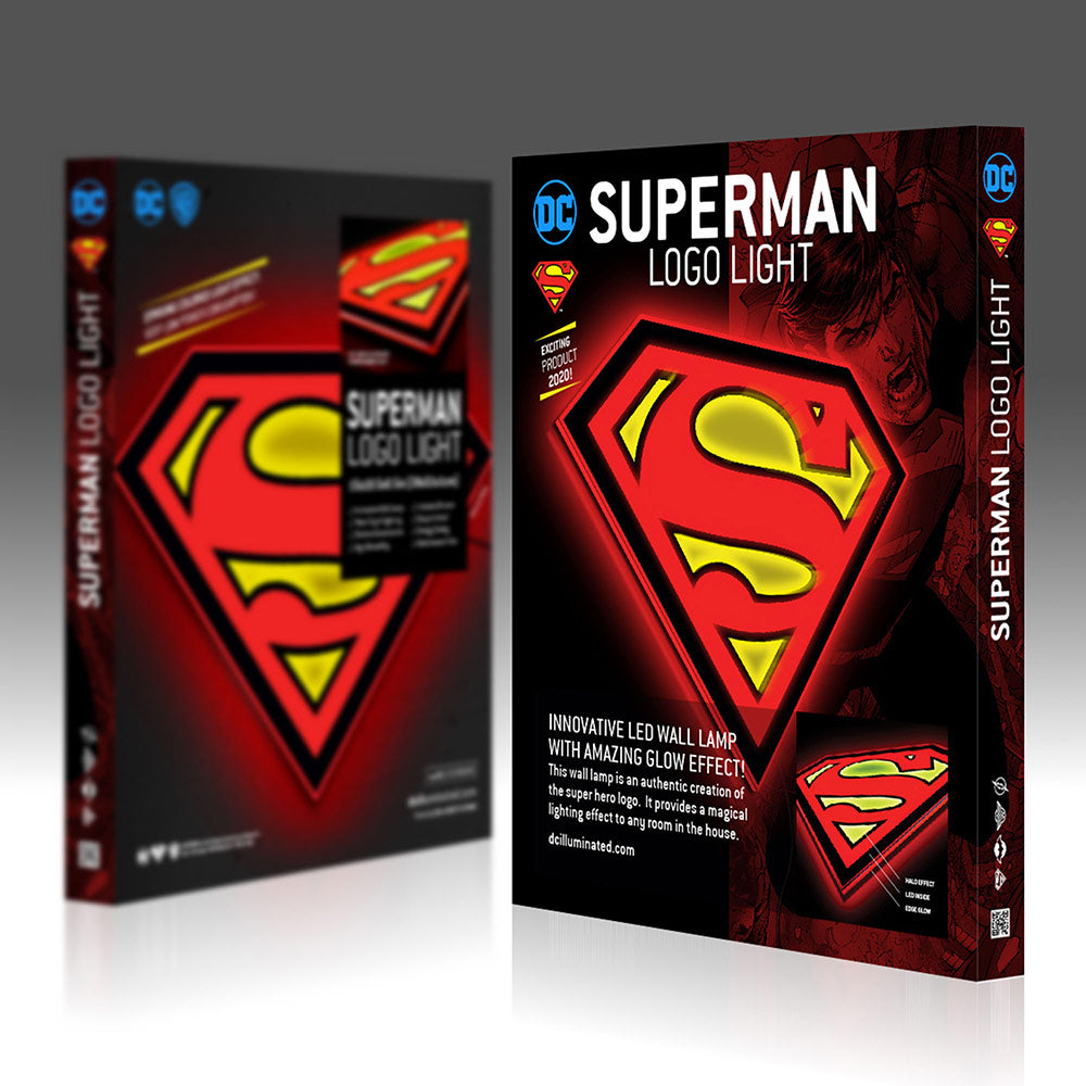 Superman LED Logo Brandlite Wall Light - Large-2
