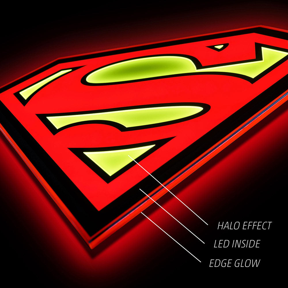 Superman LED Logo Brandlite Wall Light - Regular-7