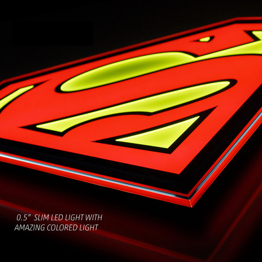 Superman LED Logo Brandlite Wall Light - Regular-5