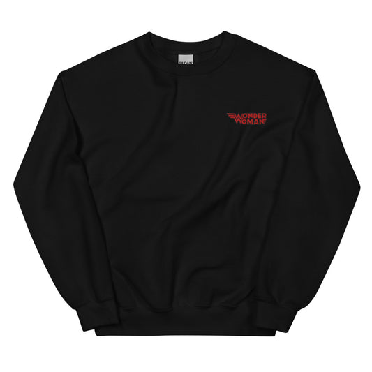 WONDER WOMAN She's Back Embroidered Sweatshirt