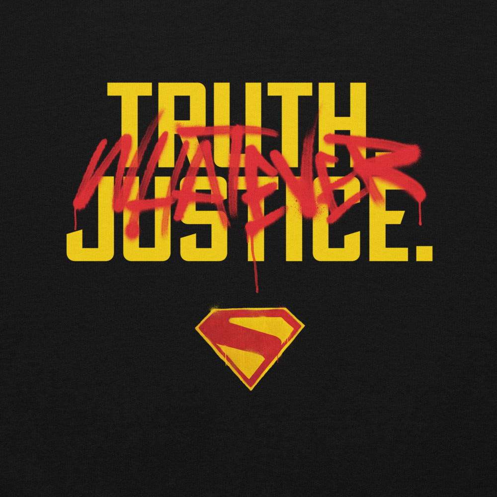 SUPERGIRL (2026 Movie) Truth Justice Whatever Crewneck Sweatshirt Black