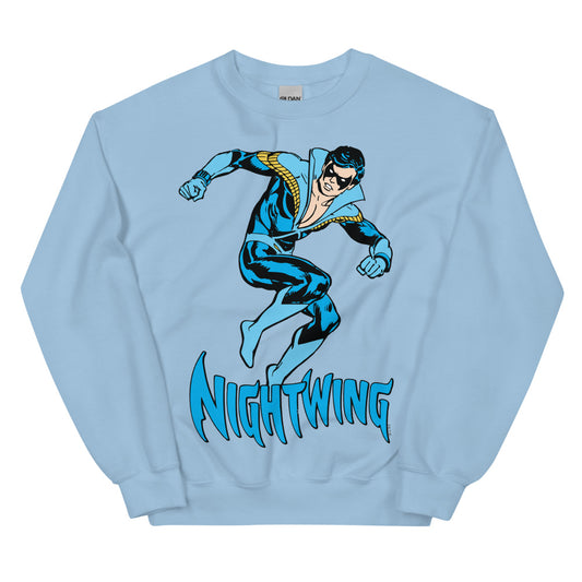 Nightwing discowing crewneck sweatshirt - light blue