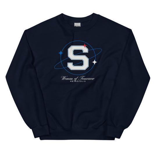 Supergirl woman of tomorrow crewneck sweatshirt - navy