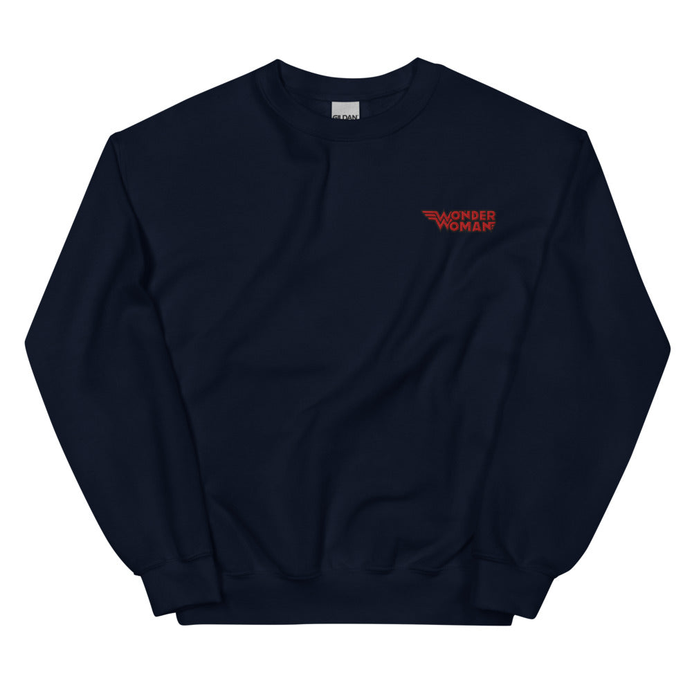 WONDER WOMAN She's Back Embroidered Sweatshirt