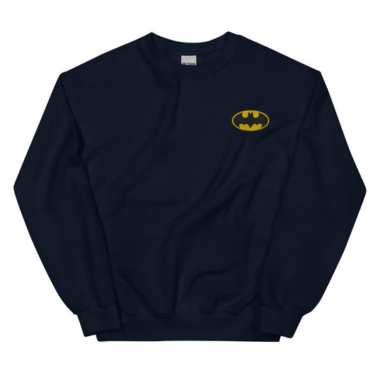 BATMAN Logo Embroidered Crewneck Sweatshirt