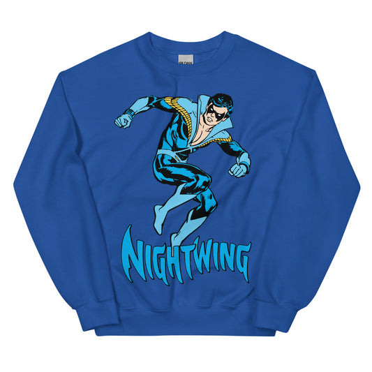 Nightwing discowing crewneck sweatshirt - royal