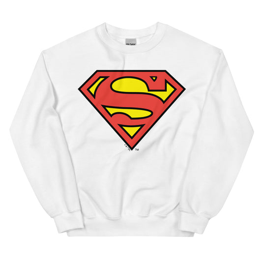 Superman logo crewneck sweatshirt - white