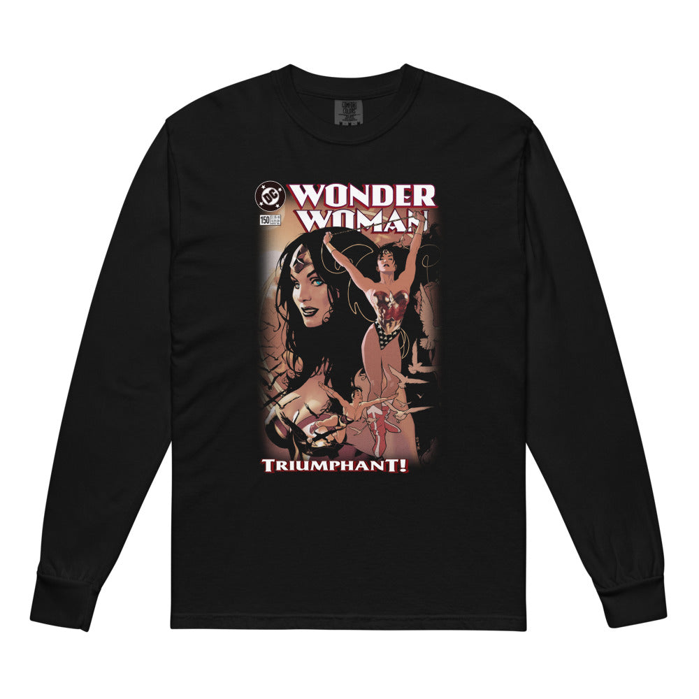 WONDER WOMAN Triumphant Long Sleeve T-Shirt Black