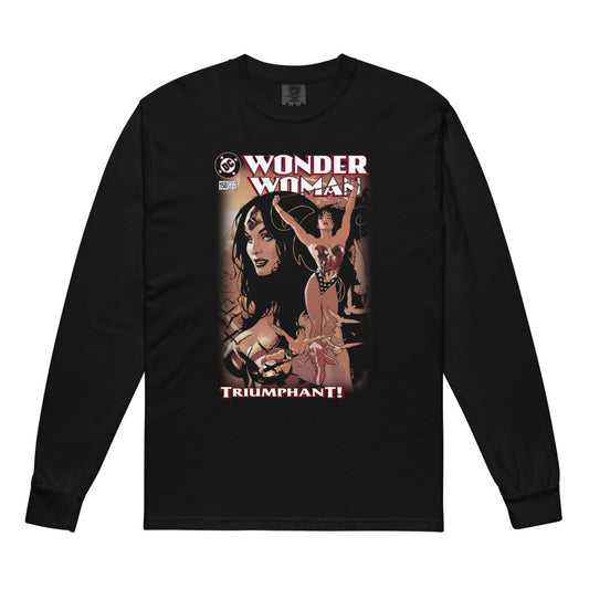 WONDER WOMAN Triumphant Long Sleeve T-Shirt Black