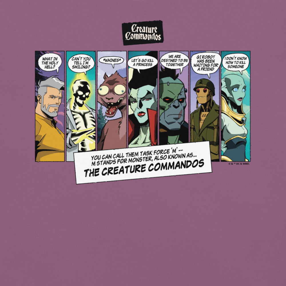 CREATURE COMMANDOS Panels Comfort Colors T-shirt