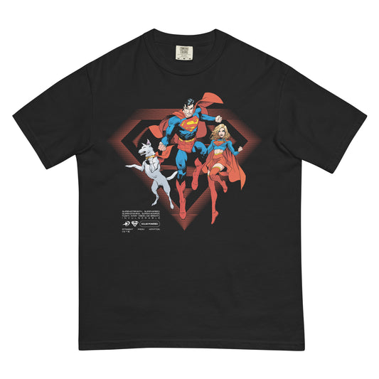 Superman comfort colors t-shirt straight from krypton - black
